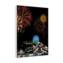 Load image into Gallery viewer, Canvas Print Wildwood Boardwalk New Jersey Fireworks
