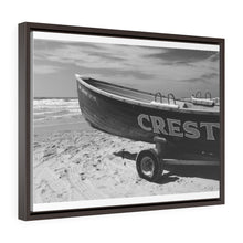 Load image into Gallery viewer, Wildwood Crest Lifeguard Boat Black and White Photography Wall Art Print