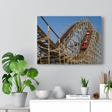Load image into Gallery viewer, Roller Coaster Cartoon Art Wall Decor Art WIldwood Painting Carnival Decor
