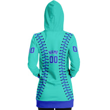Load image into Gallery viewer, Personalized Long Hoodie Cobalt Turquoise & Blue