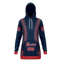Load image into Gallery viewer, Boston Personalized Long Hoodie Navy Success