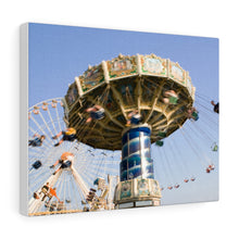 Load image into Gallery viewer, Canvas Print Jersey Shore Theme Park Large Swings