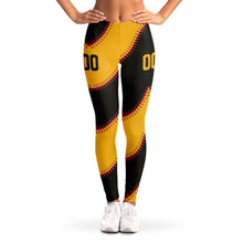 Load image into Gallery viewer, Pittsburgh Personalized Leggings Black & Gold