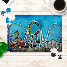Load image into Gallery viewer, Wildwood Moreys Piers Amusement Park Jigsaw Puzzle Game