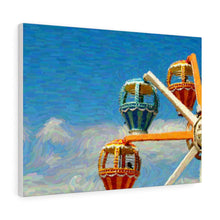 Load image into Gallery viewer, Gouache Digital Art painting Wall Art Print Wildwood Moreys Piers Beach Sky
