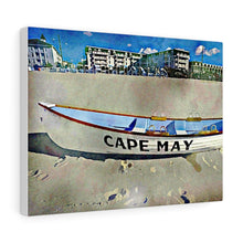 Load image into Gallery viewer, Oil Painting Wall Art Print Lifeboat Beach Cape May NJ