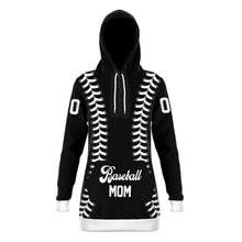 Load image into Gallery viewer, Black and white Personalized Long Hoodie