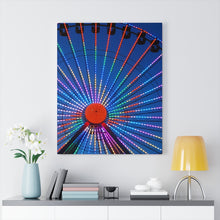 Load image into Gallery viewer, Canvas Print Wildwood Big Ferris Wheel Night