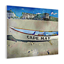 Load image into Gallery viewer, Oil Painting Wall Art Print Lifeboat Beach Cape May NJ