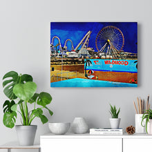Load image into Gallery viewer, Oil Painting Wall Art Print Wildwood Jersey Shore Ocean View
