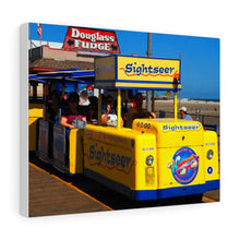 Load image into Gallery viewer, Canvas Print Wildwood New Jersey Shore Boardwalk Tramcar Douglas