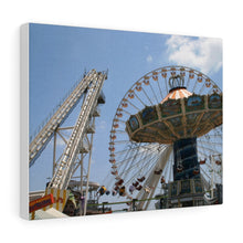 Load image into Gallery viewer, Canvas PrintWildwood Theme Park Large Swings
