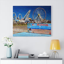 Load image into Gallery viewer, Gouache Digital Art painting Wall Art Print Wildwood NJ Skyline