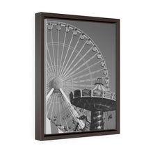 Load image into Gallery viewer, Black and White Photography Wall Art Print Amusement Park Wildwood Ferris Wheel