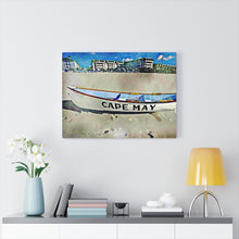 Load image into Gallery viewer, Oil Painting Wall Art Print Lifeboat Beach Cape May NJ