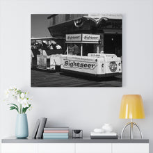 Load image into Gallery viewer, Black and White Photography Wall Art Print Wildwood NJ Tramcar