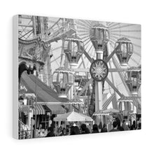 Load image into Gallery viewer, Black and White Photography Wall Art Print Morey's Piers Wildwood New Jersey