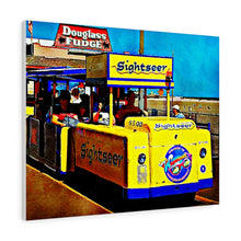 Load image into Gallery viewer, Oil Painting Wall Art Print Wildwood NJ Tramcar