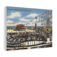 Load image into Gallery viewer, Old Playland Wildwood Postcard Home Decor Wall Art Print Canvas