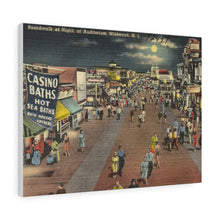 Load image into Gallery viewer, Night Time Wildwood Boardwalk Home Decor Wall Art Print Canvas