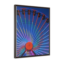 Load image into Gallery viewer, Canvas Print Wildwood Big Ferris Wheel Night