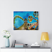 Load image into Gallery viewer, Wildwood Jersey shore Morey's Piers Oil Painting Wall Art Print