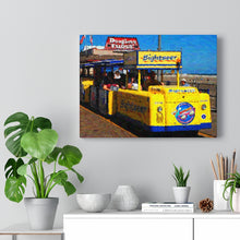 Load image into Gallery viewer, Gouache Digital Art painting Wall Art Print Wildwood Boardwalk Tramcar