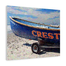 Load image into Gallery viewer, Gouache Digital Art painting Wall Art Print Wildwood Crest Beach Boat