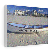 Load image into Gallery viewer, Gouache Digital Art painting Wall Art Print Lifeboat Beach Cape May NJ