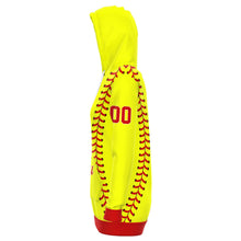 Load image into Gallery viewer, Softball Personalized Long Hoodie Yellow