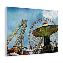 Load image into Gallery viewer, Oil Painting Wall Art Print Carnival Game Wildwood Boardwalk