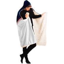 Load image into Gallery viewer, Baseball Gift Ideas New York Baseball Personalized Hooded Blanket Blue & White