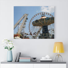 Load image into Gallery viewer, Canvas PrintWildwood Theme Park Large Swings
