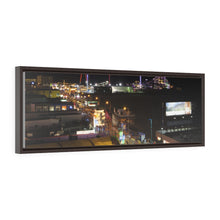 Load image into Gallery viewer, Canvas Print Wildwood New Jersey Shore Nighttime Skyline Aerial View