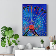 Load image into Gallery viewer, Oil Painting Wall Art Print Amusement Park Wildwood Ferris Wheel