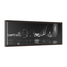 Load image into Gallery viewer, Black and White Photography Wall Art Print Panoramic Wildwood New Jersey boardwalk