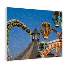 Load image into Gallery viewer, Gouache Digital Art painting Wall Art Print Wildwood Jersey Shore Ferris wheel