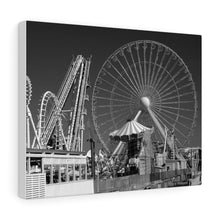 Load image into Gallery viewer, Wildwood New Jersey Amusement Park Black and White Photography Wall Art Print
