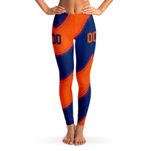 Load image into Gallery viewer, New York Personalized Leggings Blue & Orange