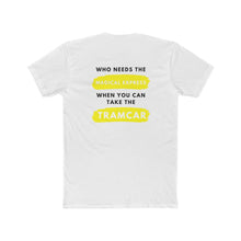 Load image into Gallery viewer, Men's Cotton Crew Tee Shirt Wildwood NJ Magical express VS The Wildwood Tramcar