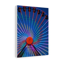 Load image into Gallery viewer, Canvas Print Wildwood Big Ferris Wheel Night