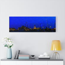 Load image into Gallery viewer, Gouache Digital Art painting Wall Art Print Wildwood NJ Night Time Beach Skyline