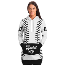 Load image into Gallery viewer, White and Black Personalized Long Hoodie