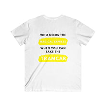 Load image into Gallery viewer, Wildwood NJ Magical express VS The Wildwood Tramcar Men's Fitted V-Neck Short Sleeve Tee