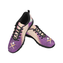 Load image into Gallery viewer, Baseball Sneakers Purple and Coral