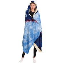 Load image into Gallery viewer, Tampa Bay Baseball Personalized Hooded Blanket Blue