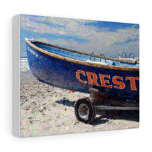 Load image into Gallery viewer, Gouache Digital Art painting Wall Art Print Wildwood Crest Beach Boat