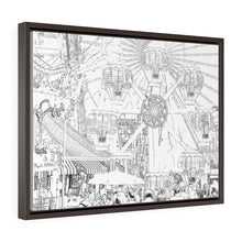 Load image into Gallery viewer, Art Sketch Wall Art Print Morey's Piers Wildwood New Jersey Black & White