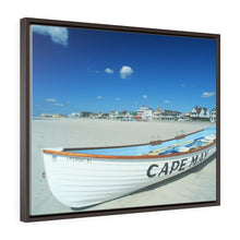 Load image into Gallery viewer, Canvas Print Life Boat On Cape May NJ Beach New Jersey Shore