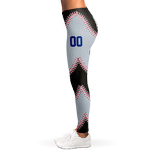 Load image into Gallery viewer, Chicago Personalized Leggings Black & Silver
